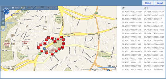 Bing Maps interactive map