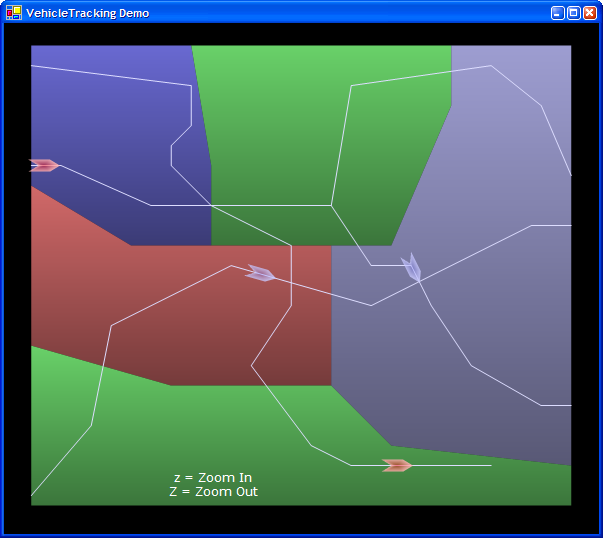 Vector Graphics Vehicle Tracking Simulation