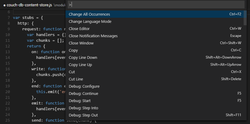 The CTRL+P feature The CTRL+P feature
