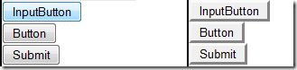 Default button styles can't be reproduced.