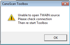 Image result for twain error canon scanner