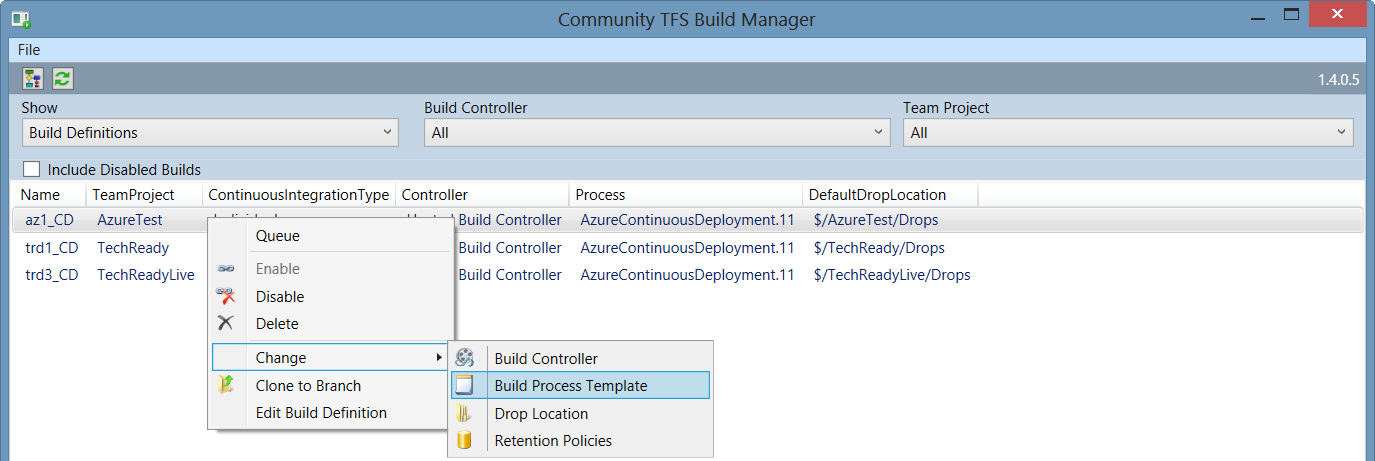 Community TFS Build Manager