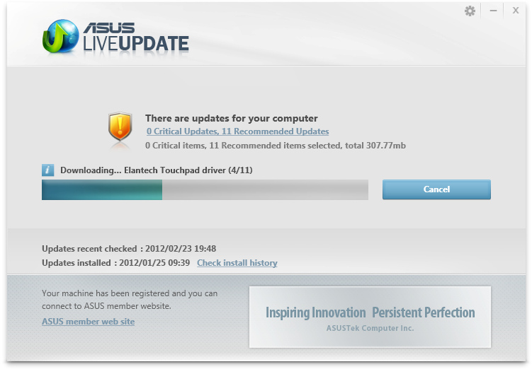 Zenbook Update